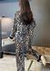 Женская пижама из атласа Leopard, Атласный женский комплект, Пижама атласная с брюками L Leo-1001 фото 5