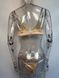 Комплект жіночої спідньої білизна Nude набір трусики бюстгальтер Беж М Nude-1001 фото 7