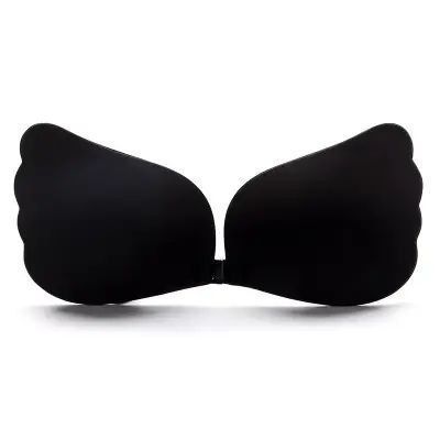 Невидимий бюстгальтер Fly-Bra, Силіконовий бюст без бретельок, Флай бра Хвилі, Ліфчик самоклеючий без бретелів Чорний, В  FlyBra-1005 фото