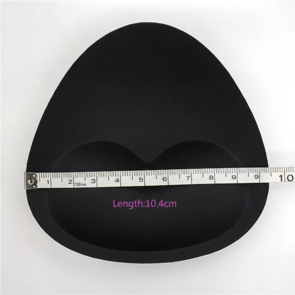 Вкладиші Push-Up для бюстгальтера Чорні, силіконова основа, форма крапля 10,5&times;10,5&times;1,9 см Вкладиші-2000 фото